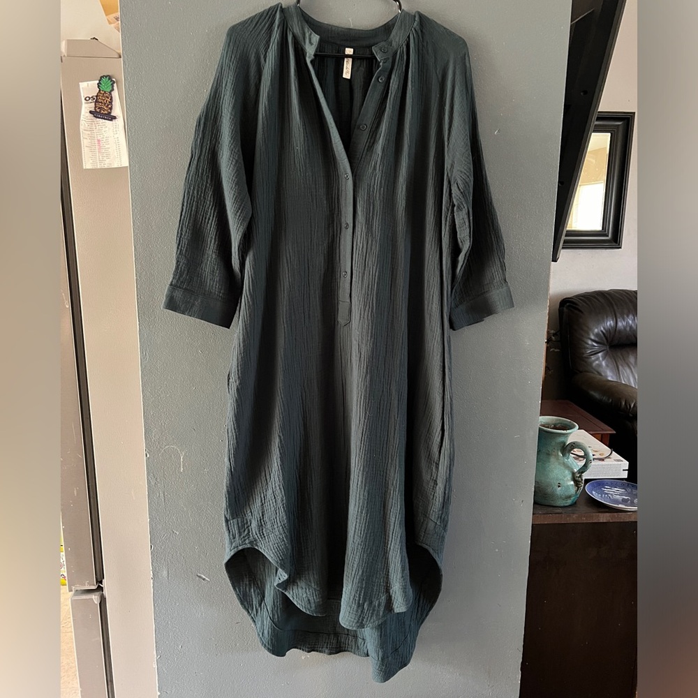 Cotton dress with pockets